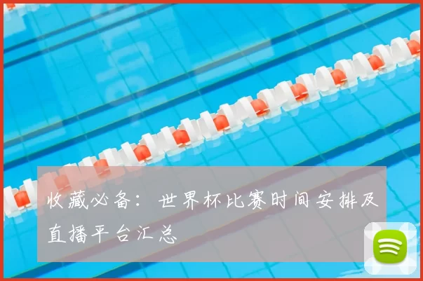 收藏必备：世界杯比赛时间安排及直播平台汇总