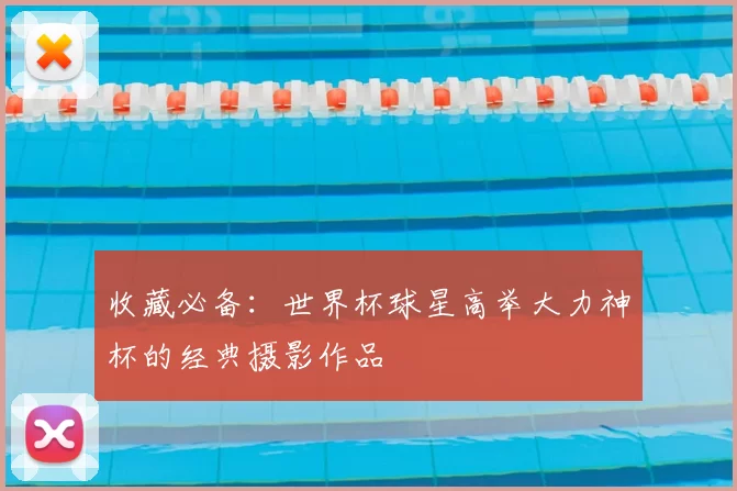 收藏必备:世界杯球星高举大力神杯的经典摄影作品