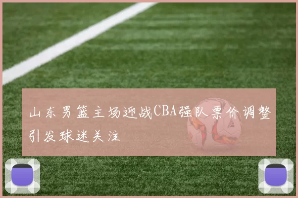 山东男篮主场迎战CBA强队票价调整引发球迷关注
